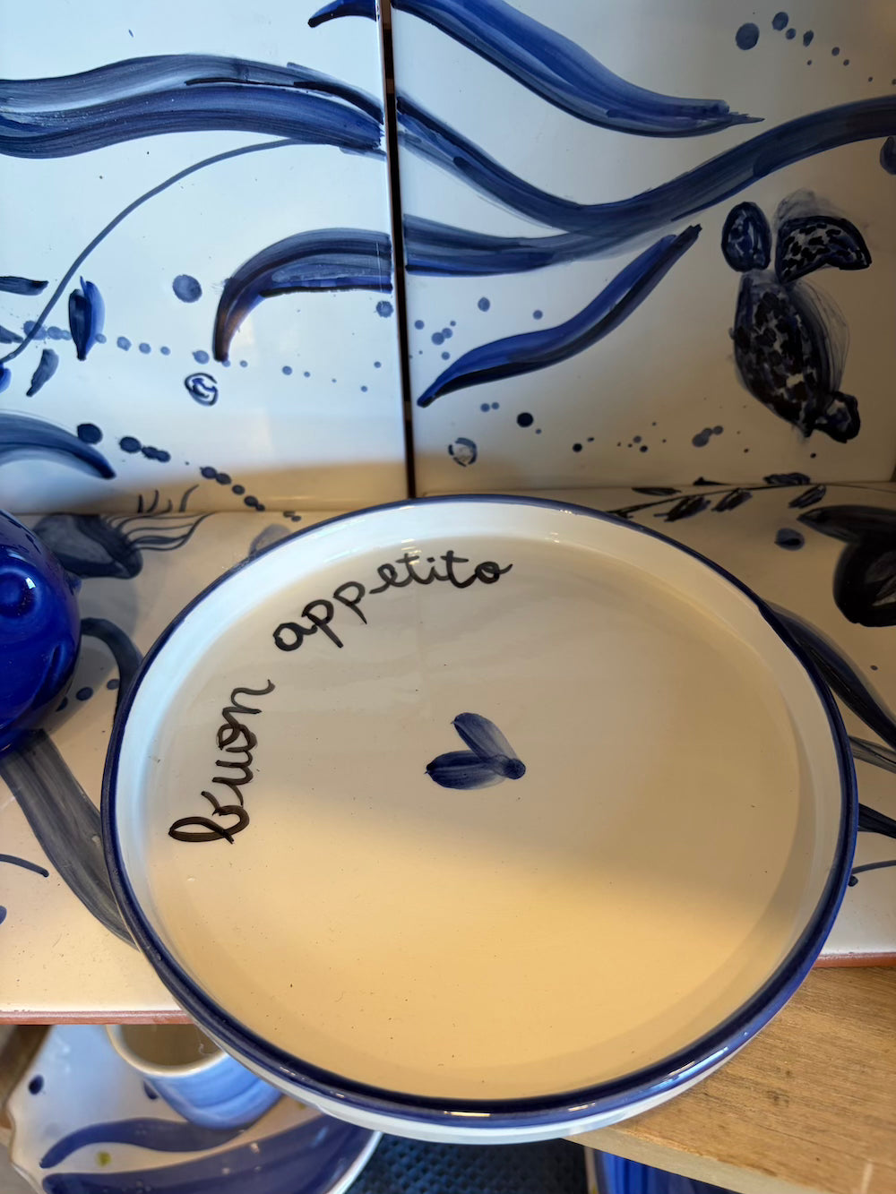 Piatto con frasi