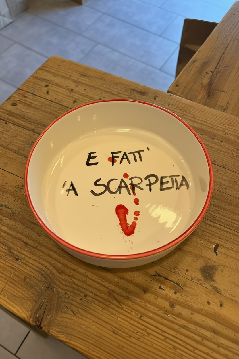 Piatto con frasi