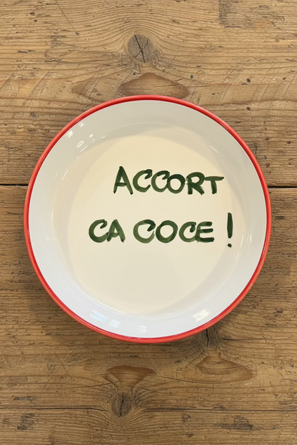 Piatto con frasi