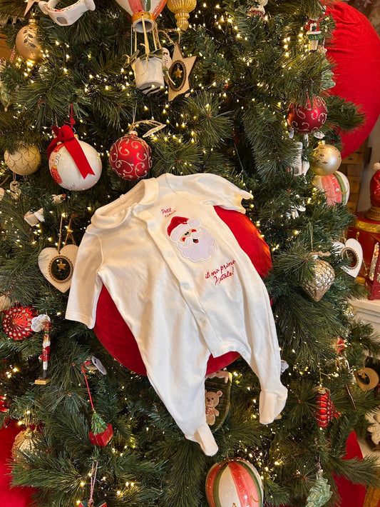 Body " il mio primo natale " con babbo natale