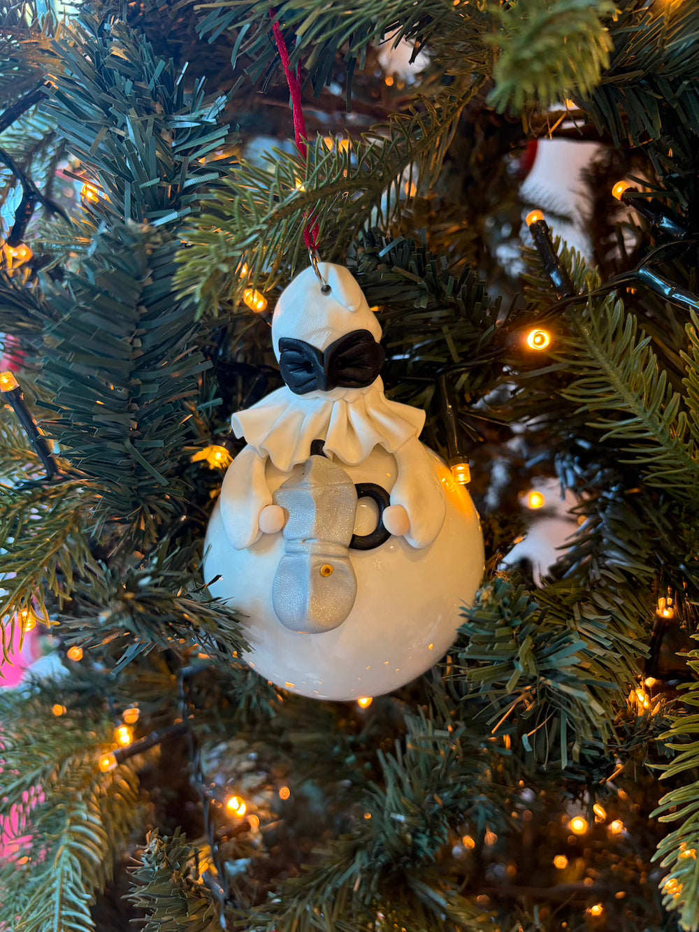 Palla pulcinella con caffettiera