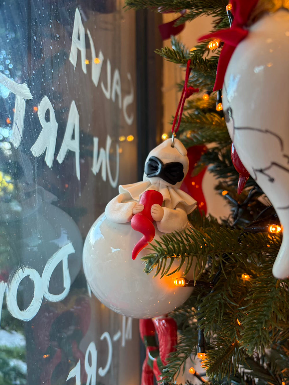 Palla pulcinella con corno