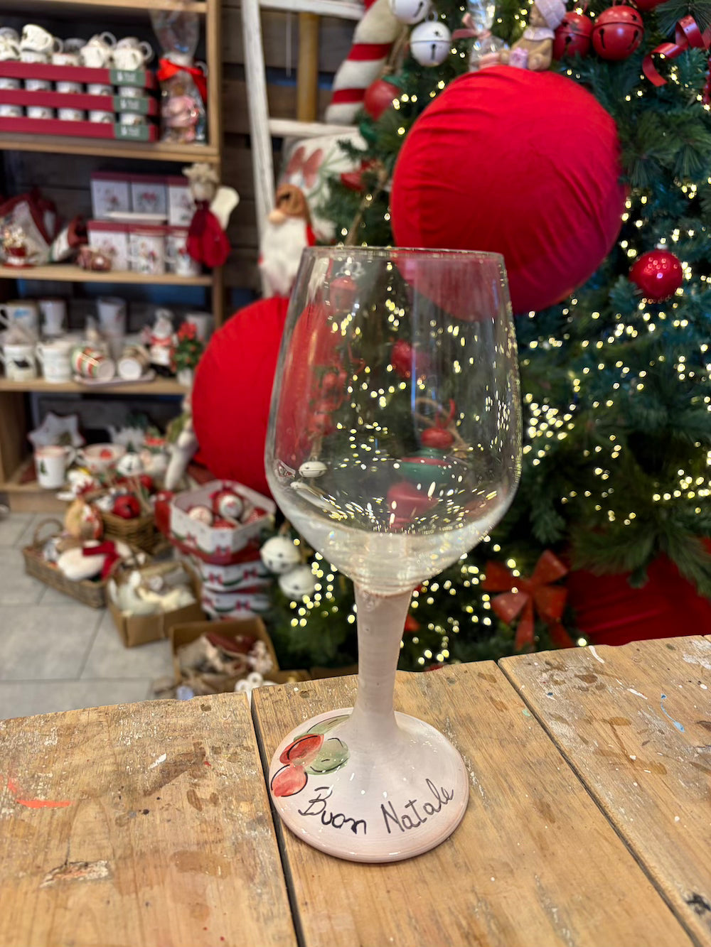 Calice di vino Buon natale