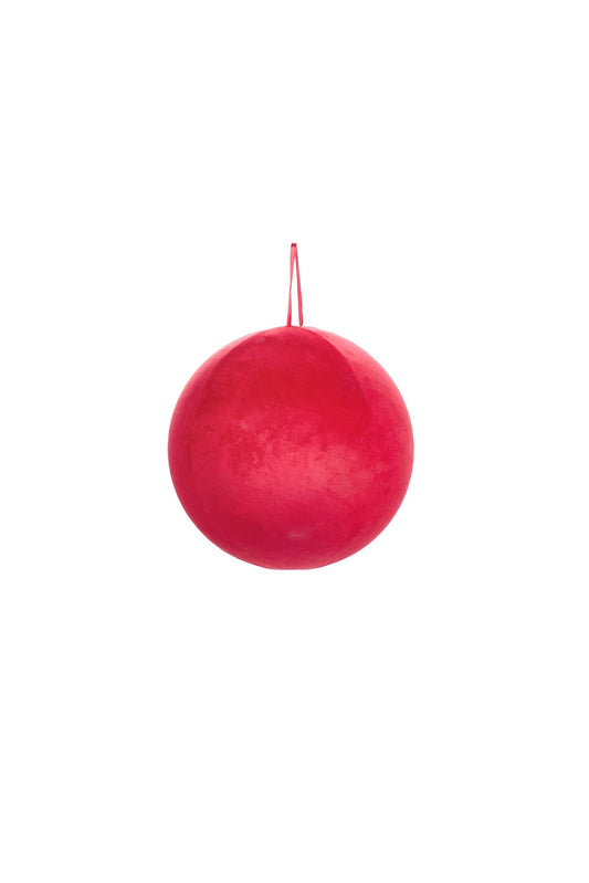 Palla rossa tessuto velluto