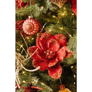 Fiore decorativo glitter