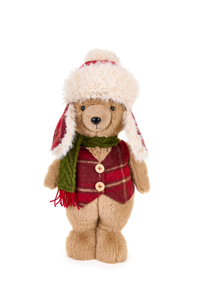 Orsi in piedi con cappello